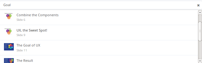 Slides search Slides search